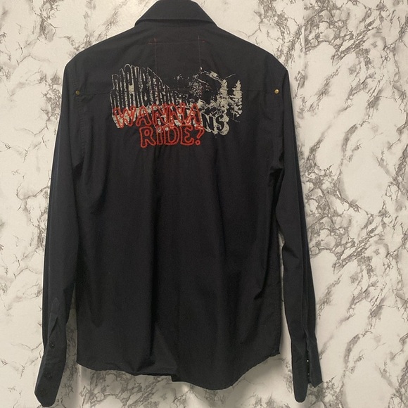 V.Jeans Men’s Black Shirt Size M - Picture 1 of 11